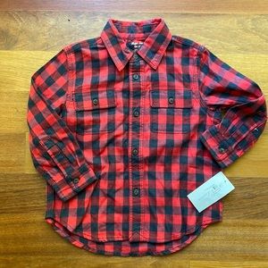 NWT! Ralph Lauren Baby Boy Buffalo Plaid Shirt sz 24 months